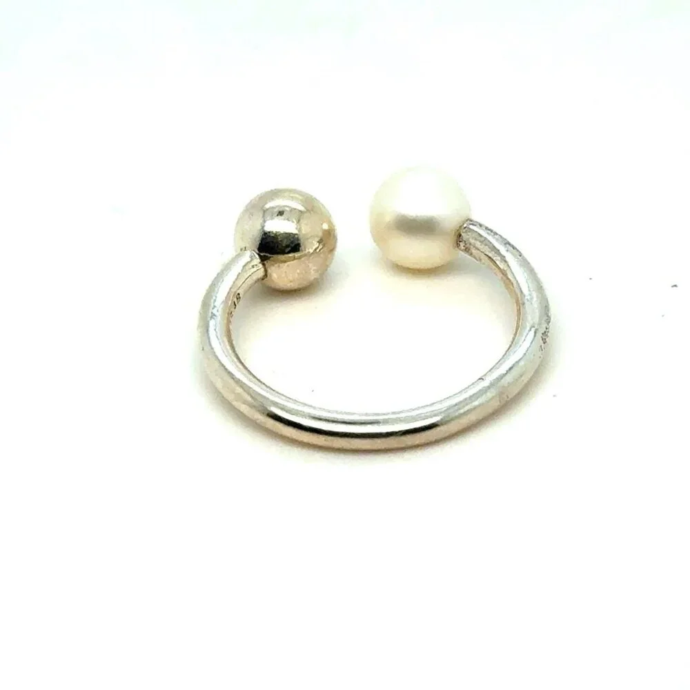 Retired‎ Pandora Contemporary Pearl Open Ring